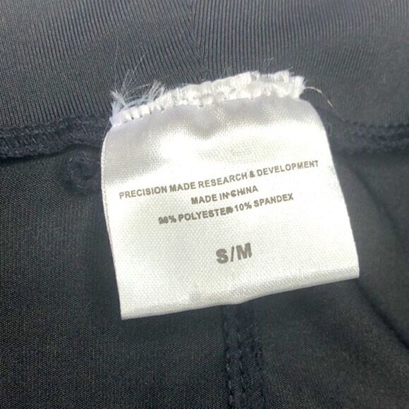 Silver Studded Black Leggings S/M Goth Clubwear Grunge Burlesque - Picture 9 of 11